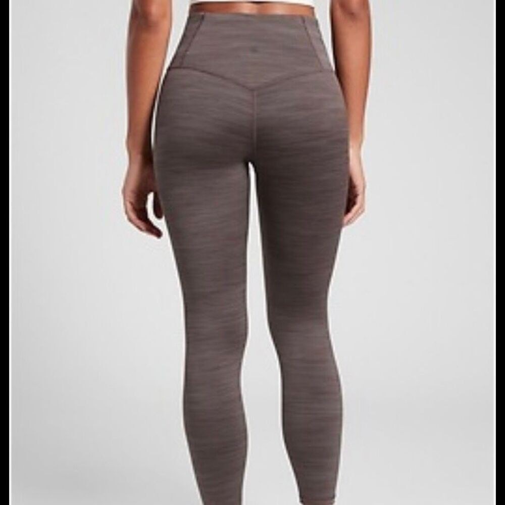 ATHLETA Women's Elation Space Dye 7/8 Leggings Coffee House Brown XXS - Picture 12 of 12